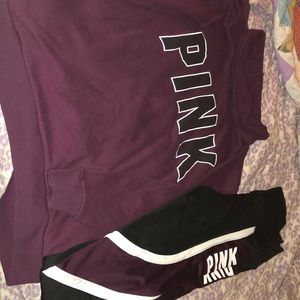 Pink Sweatshirt (XL) and Pink Leggings (L)